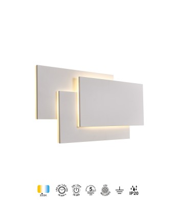 TAHITI XL * APLIQUE GRANDE LED CUADRADOS 36W - BLANCO - 3000K